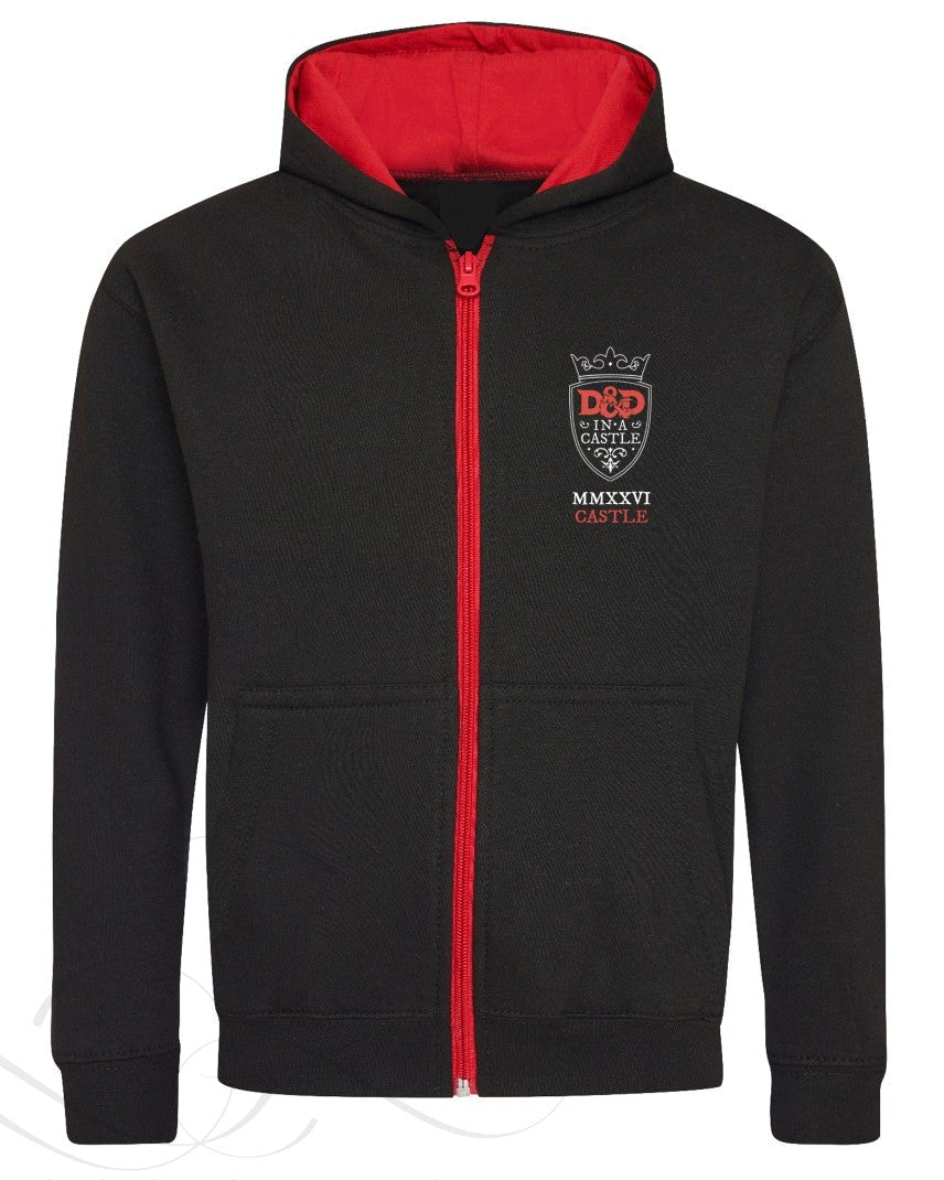 2026 Zippered Hoodie; Portal Art, UK - Commemorative D&D in a Castle Wear